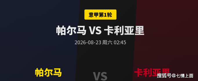 意甲首轮：残阵帕尔马主场难破局，卡利亚里客场全身而退！